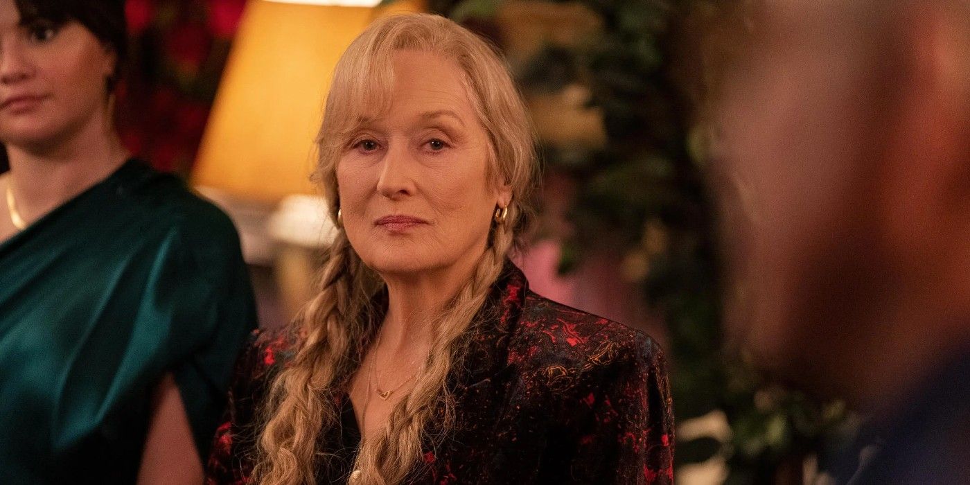 Meryl Streep as Loretta with an unimpressed reaction in Only Murders in the Building