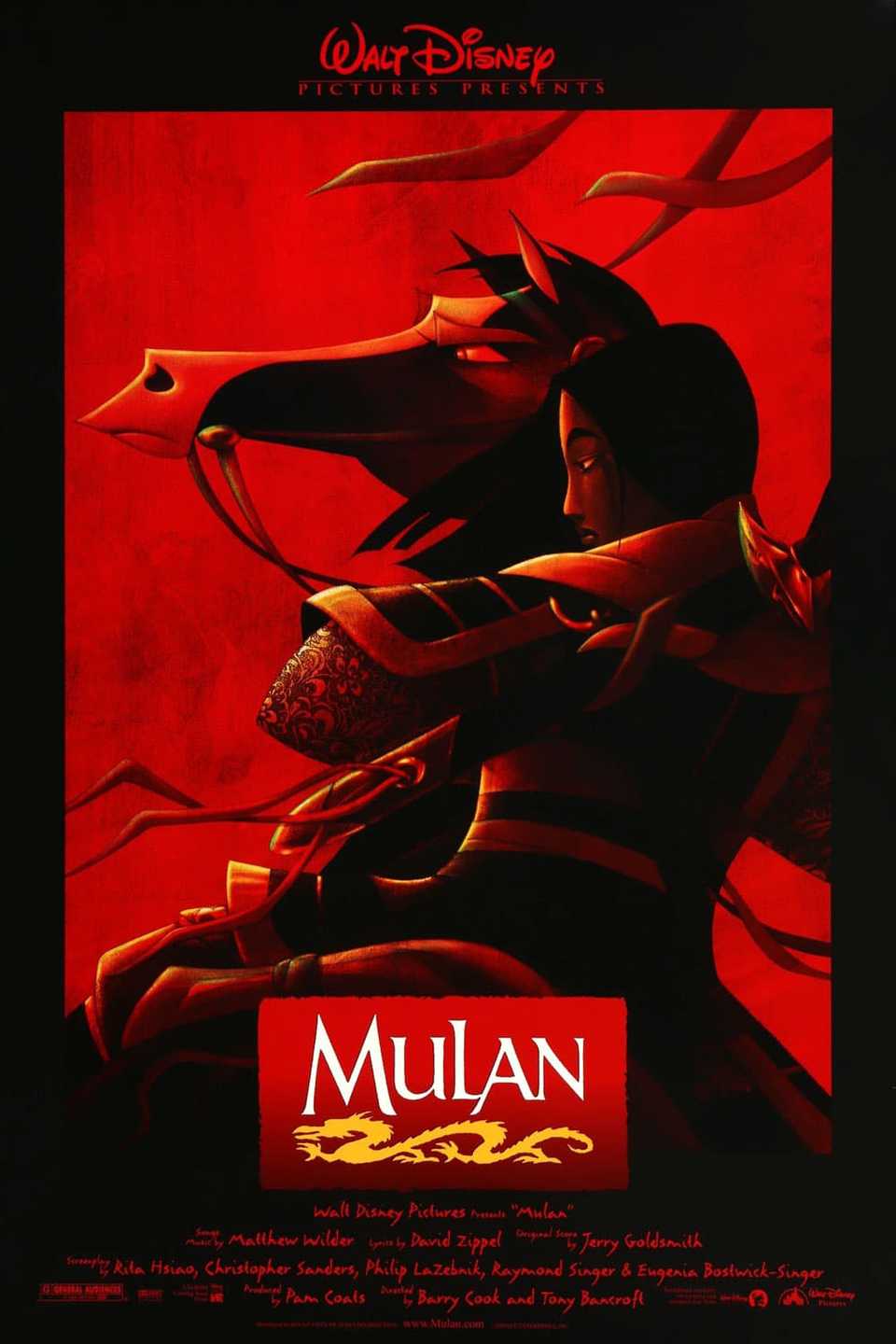 Mulan 1998 Movie Poster