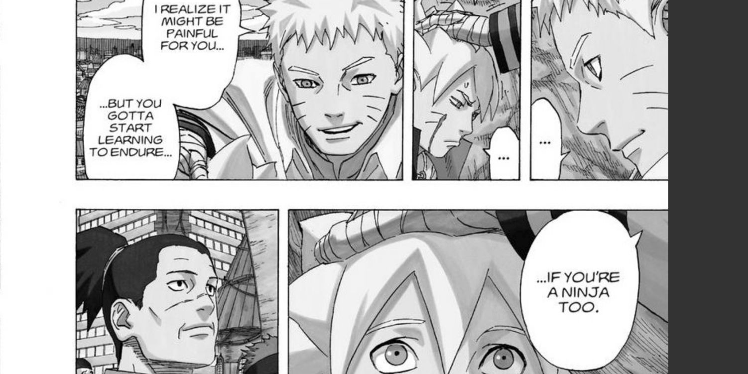 Naruto dá conselhos a Boruto