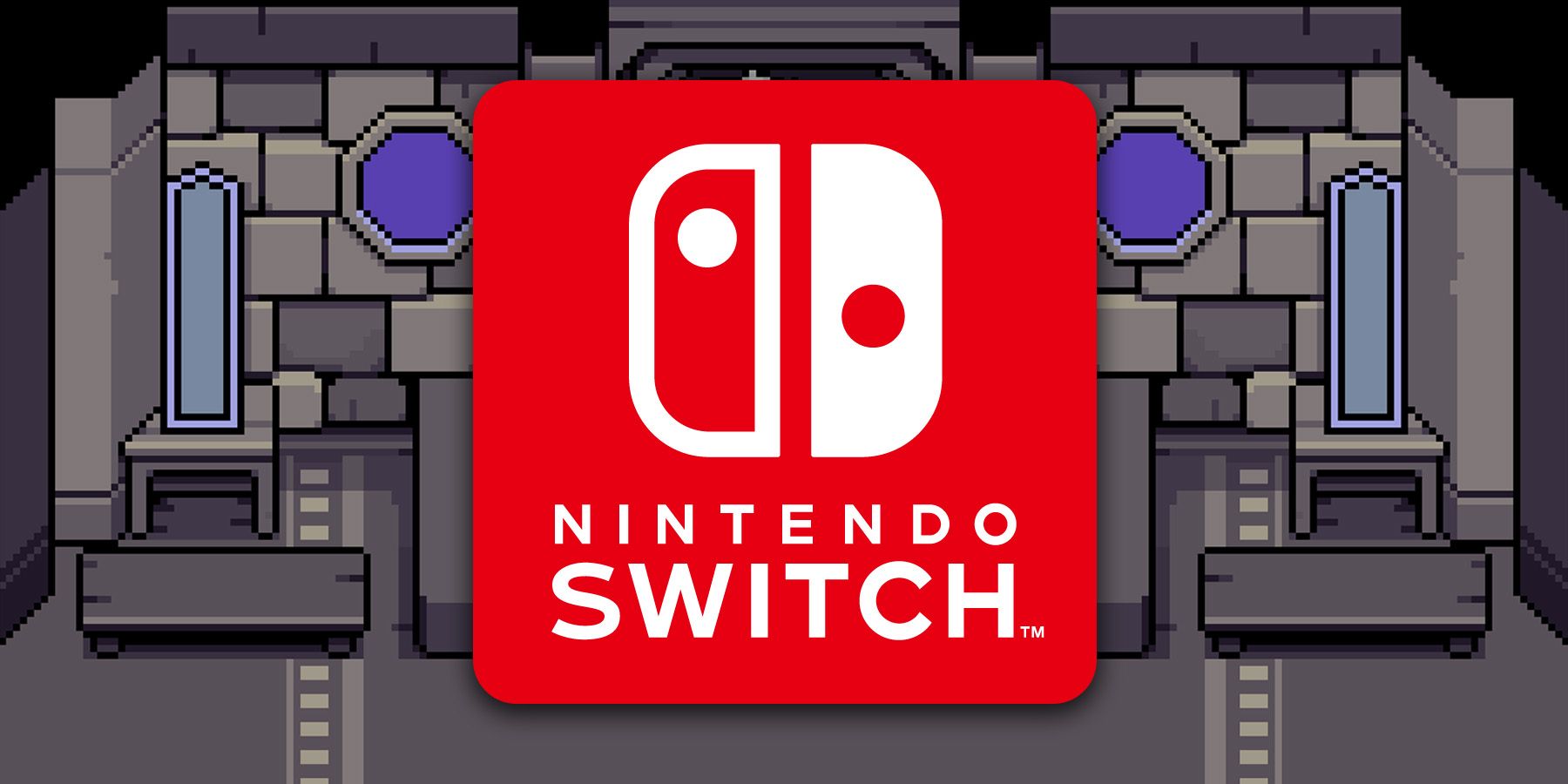 Nintendo Switch Logo in front of pixel art of an interior from Mother 3.