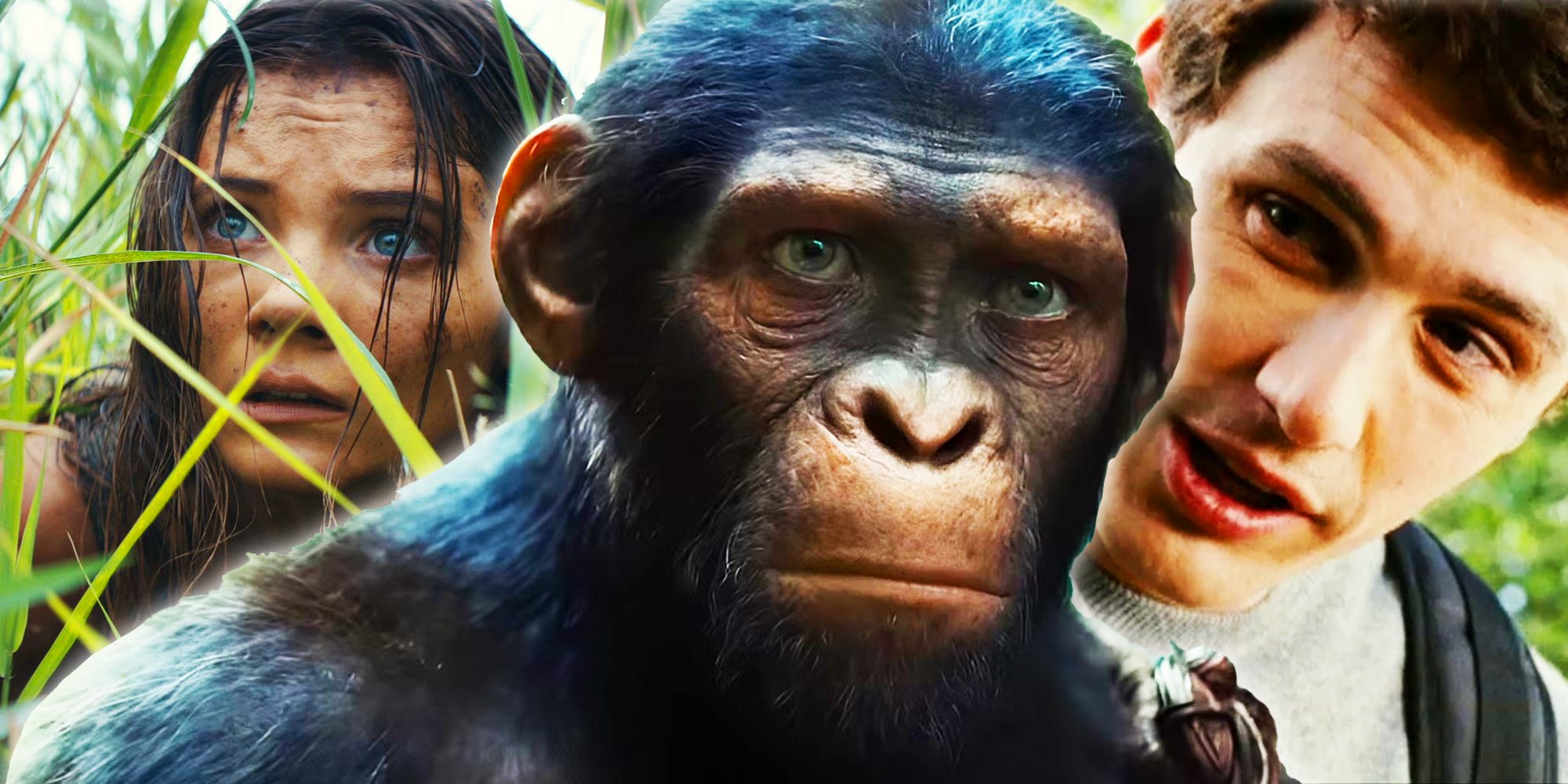 Noa, Mae, and James Franco in Planet of the Apes