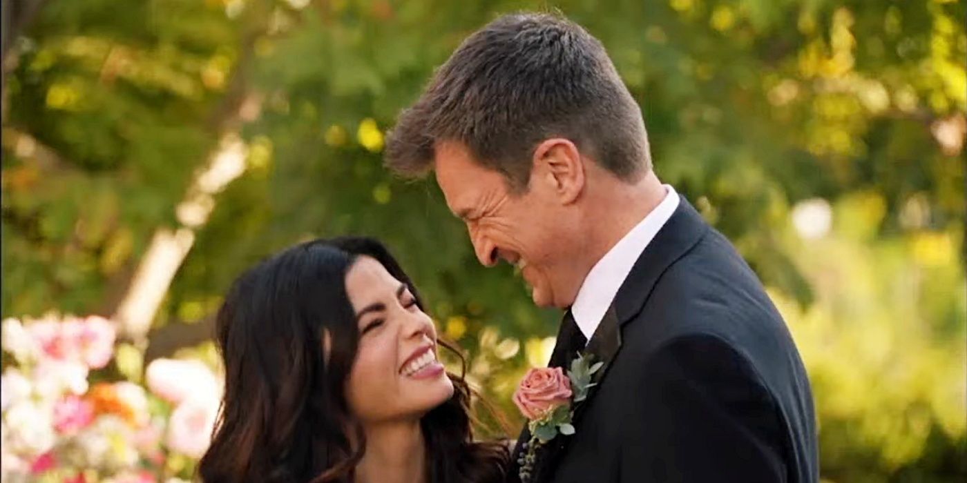 Jenna Dewan as Bailey Nune and Nathan Fillion as John Nolan in The Rookie season 6, episode 2.