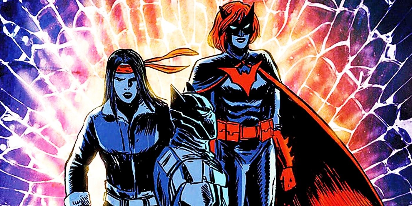 Outsiders with Batwoman, Batwing, and Drummer