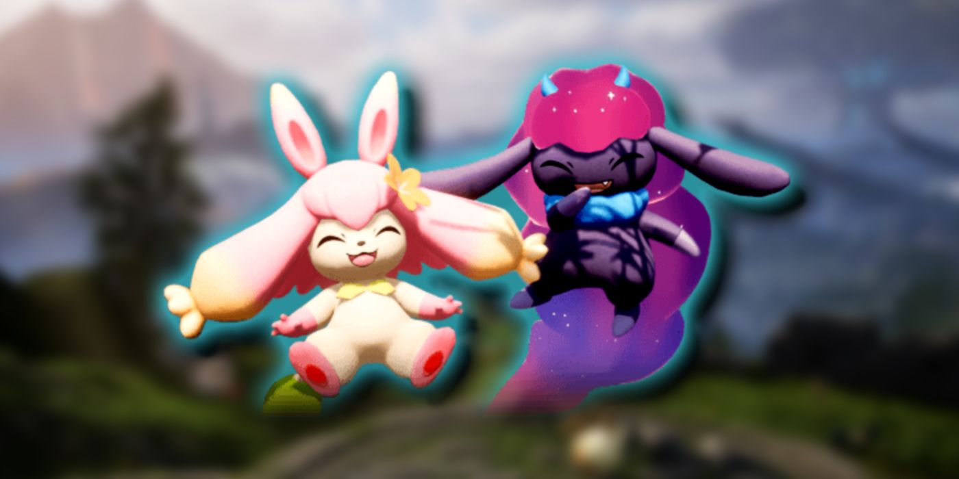 Pallworld Flopie Character with a blurred background