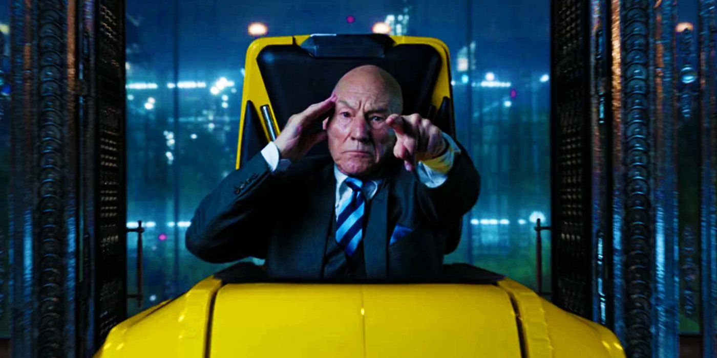 Patrick Stewart's Professor X using his telepathy in Doctor Strange in the Multiverse of Madness