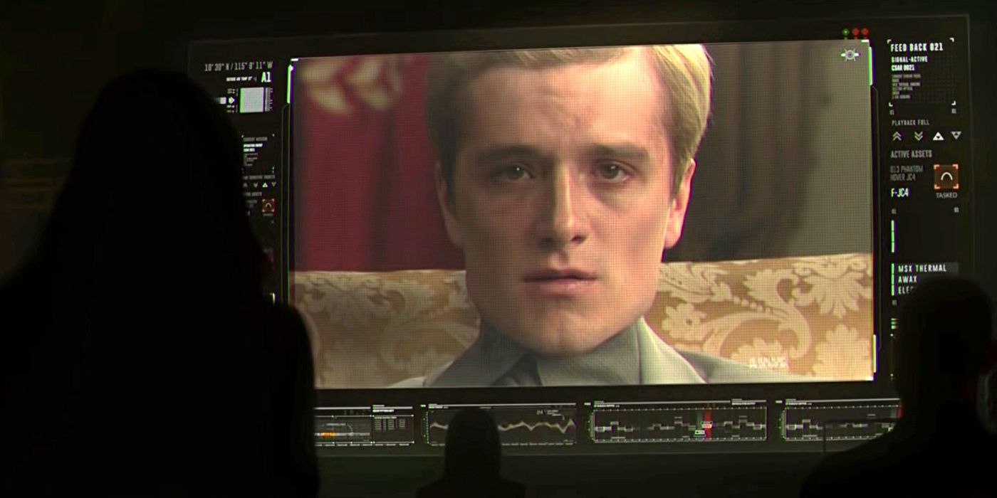Josh Hutcherson as Peeta Mellark in The Hunger Games: Mockingjay - Part 1.