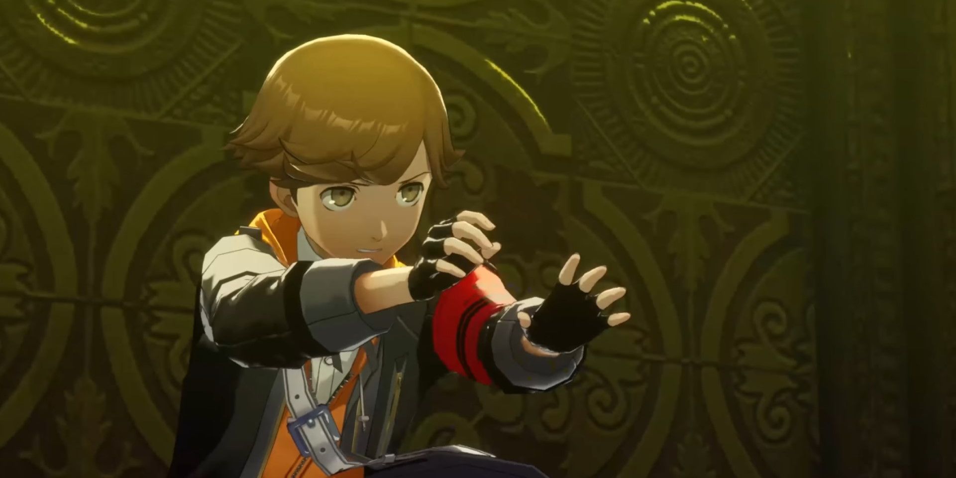 Ken stands with his hands out in front of him, as if casting a spell, in a screenshot from Persona 3 Reload.