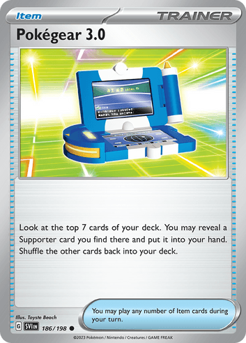 A Pokegear 3.0 card from Pokemon TCG.