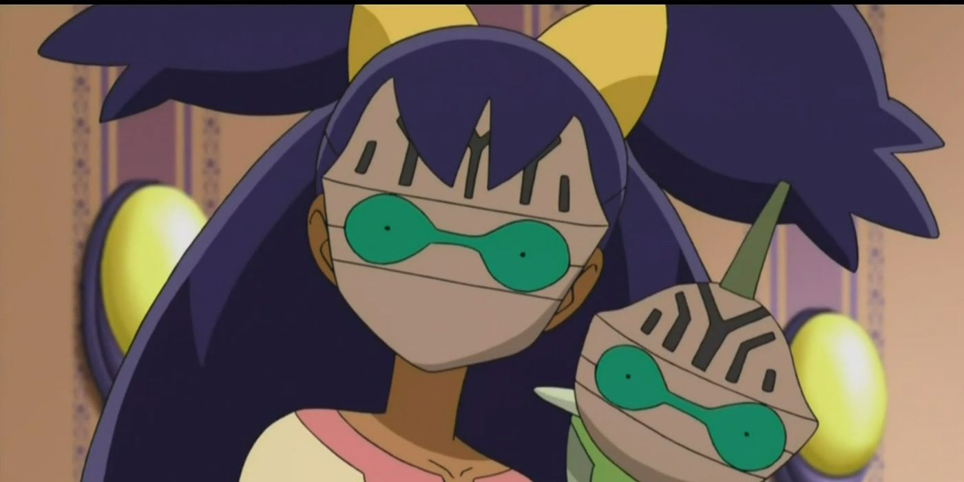 Pokémon: Iris e Axew têm seus rostos substituídos pelos de Beheeyem.
