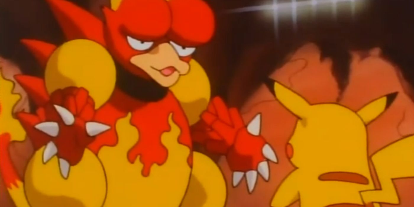 Pokémon: Magmar ameaça Pikachu