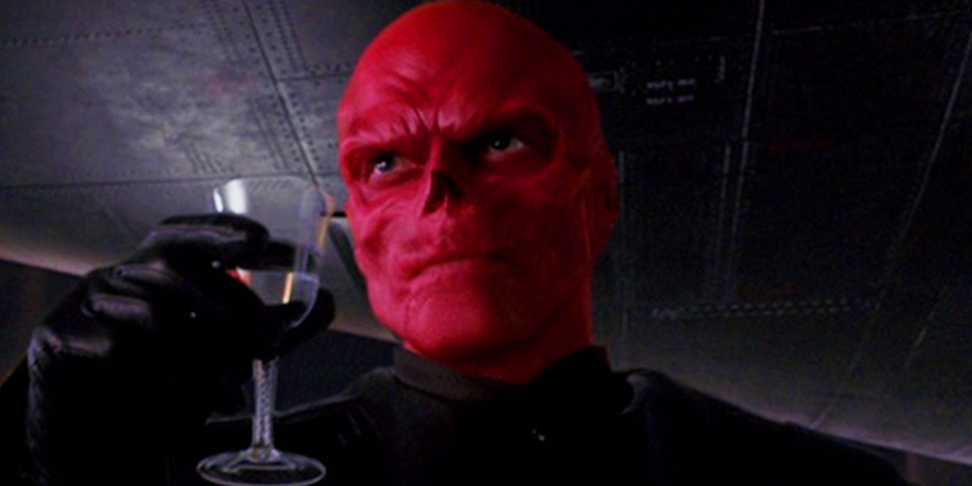 Red Skull taking a drink in Captain America The First Avenger