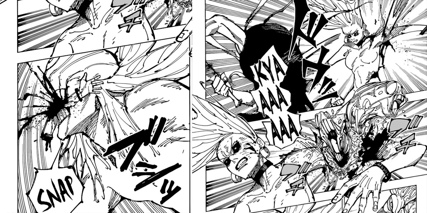 Rika eats Uro's arm in Jujutsu Kaisen
