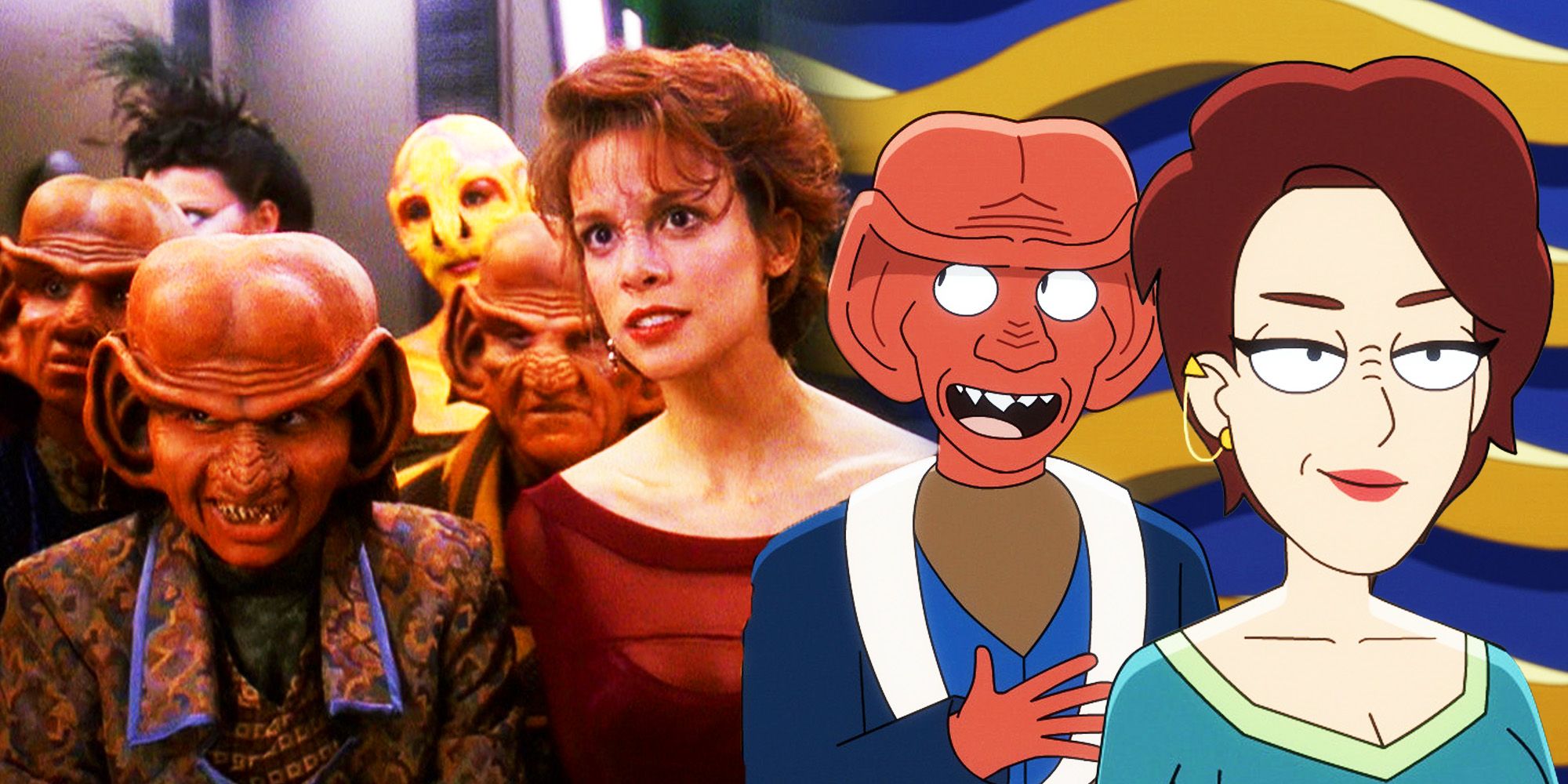 Star Trek: Lower Decks season 4 brought back Deep Space Nine's RomMax Grodénchik as Rom and Chase Masterson as Leeta on Star Trek: Deep Space Nine (live-action) and in Lower Decks (animated)