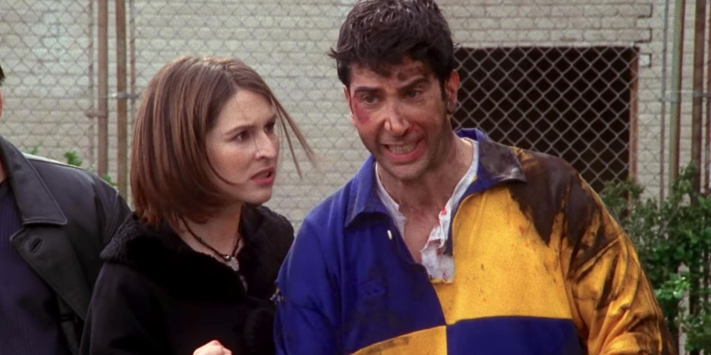 Ross Geller in rugby outfit in Friends.