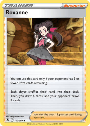 A Roxanne card from Pokemon TCG.