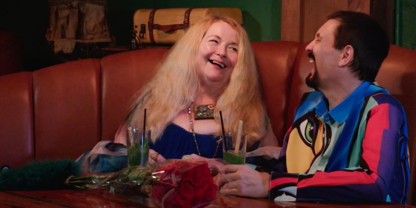 Ruben Debbie on a date and laughing with cocktails In 90 Day Fiance