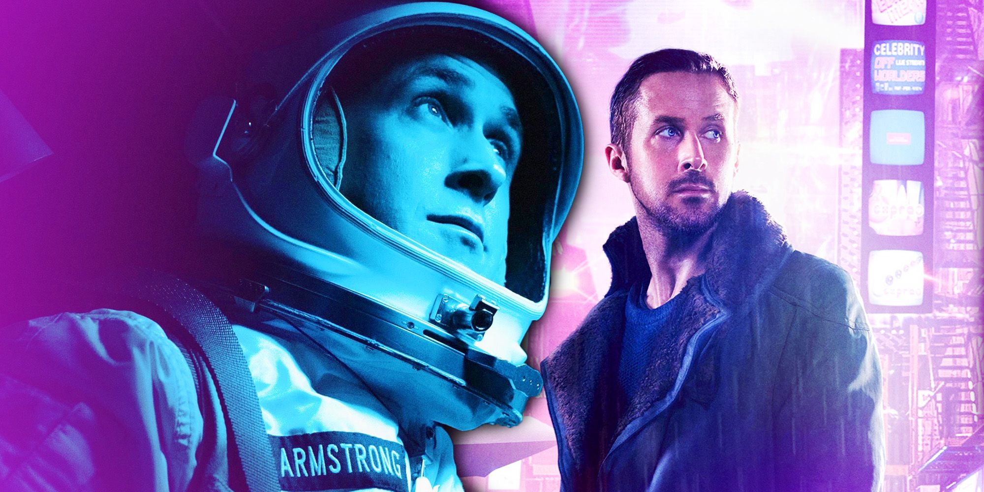 Ryan Gosling in Blade Runner 2049 and First Man