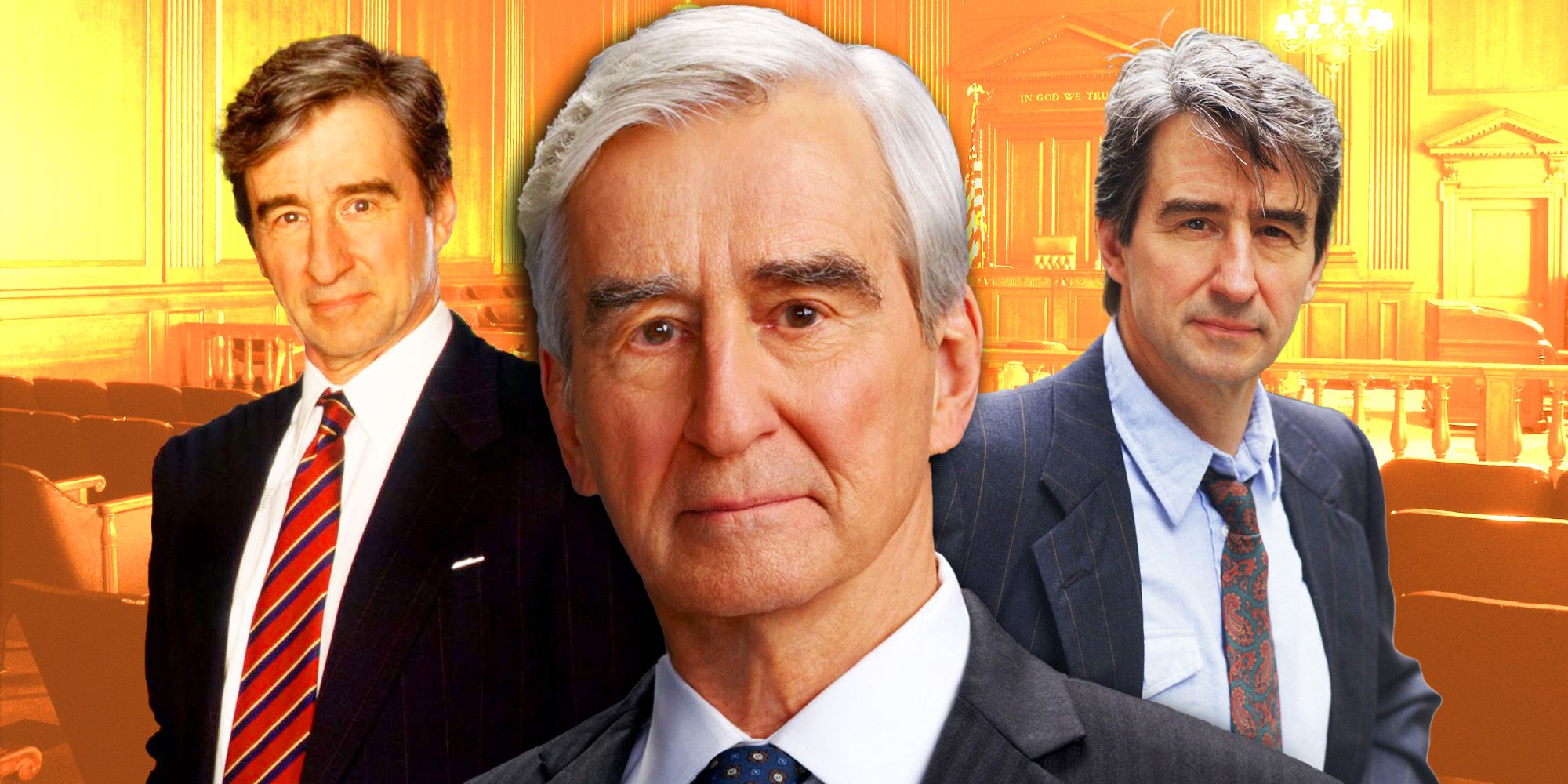 Sam Waterston from the beginning to end of Law & Order
