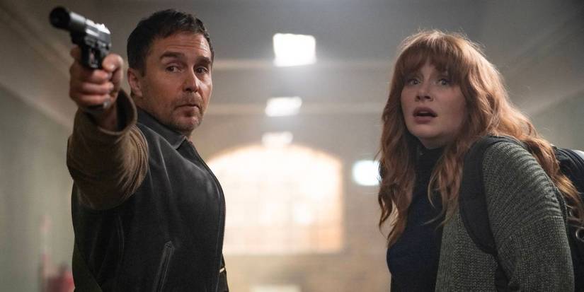 Sam Rockwell and Bryce Dallas Howard as Aiden and Elly Conway respectively from Argylle.
