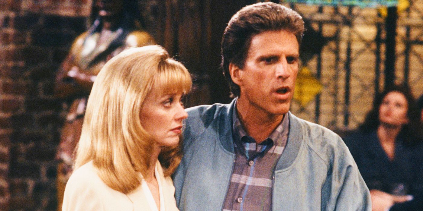 Shelley Long as Diane and Ted Danson as Sam In Cheers