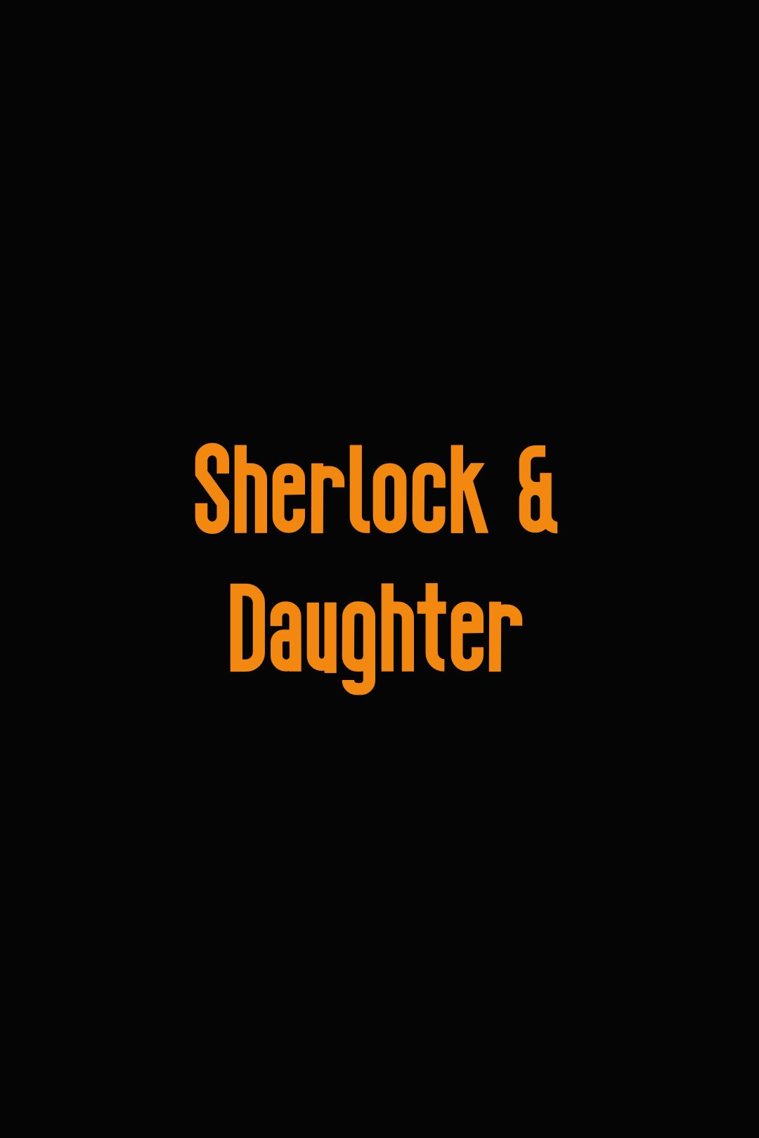 Póster de televisión con el logo de Sherlock y chica temporal.