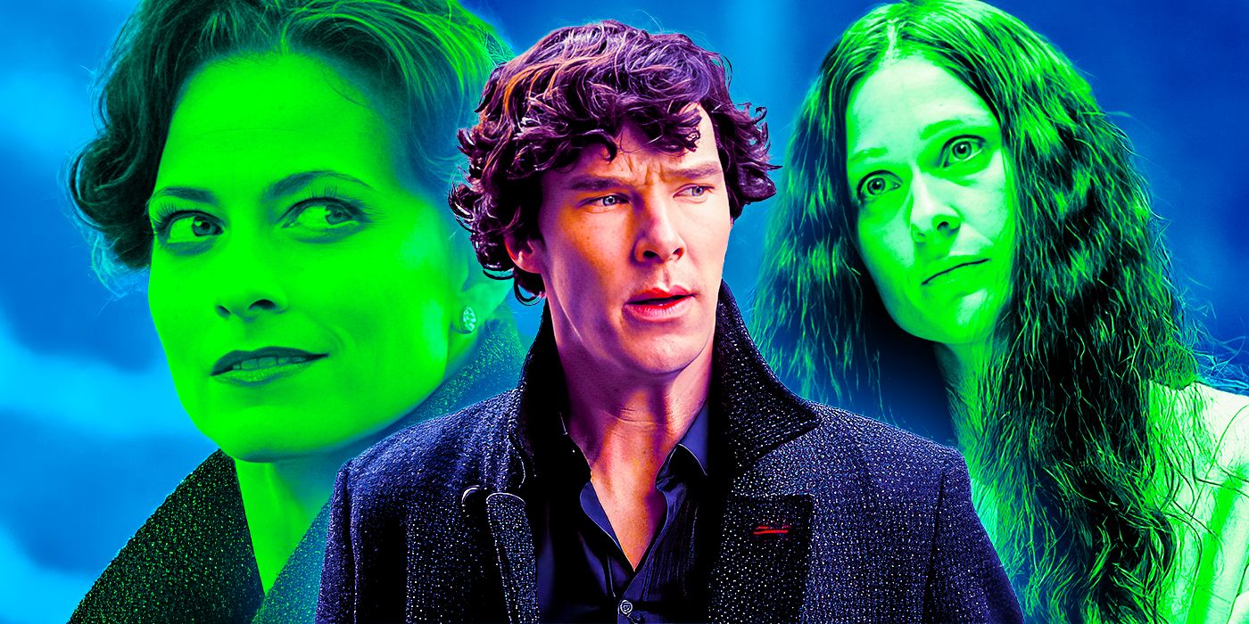 Sherlock Lara Pulver as Irene Adler Benedict Cumberbatch as Sherlock Holmes Sian Brooke as Eurus Holmes