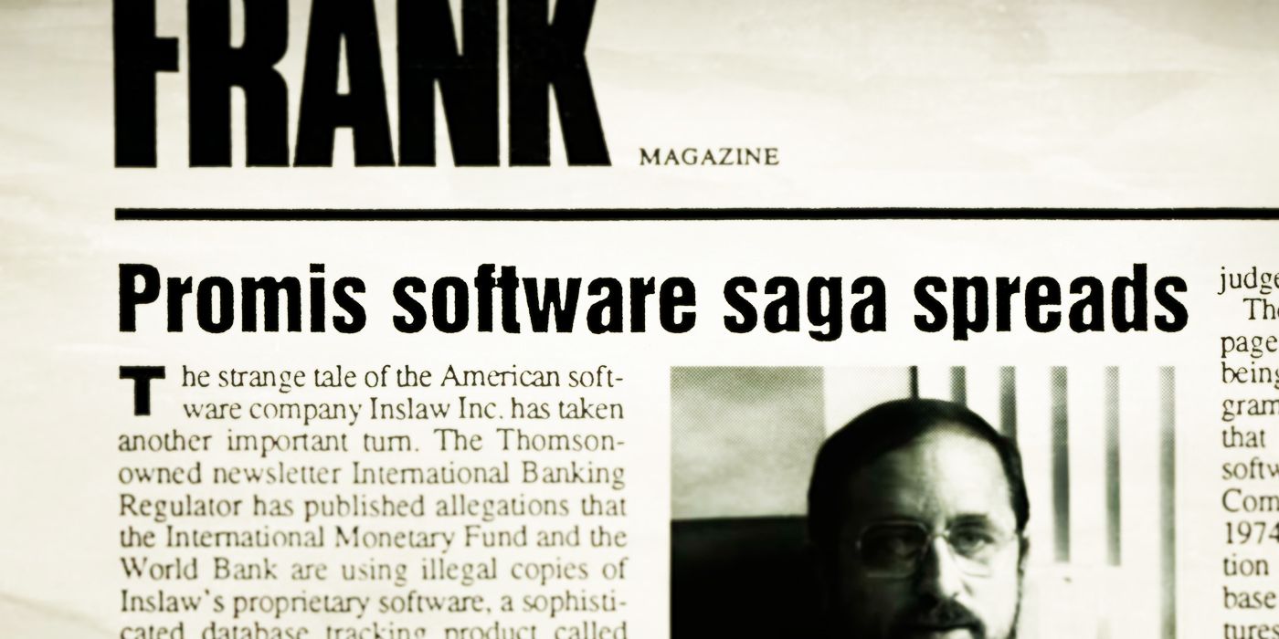 Shot of Important Object Old Newspaper from American Conspiracy The Octopus Murders Episode 2