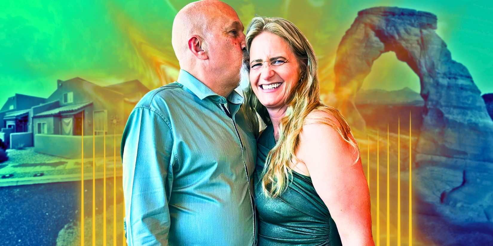 Sister Wives Christine & David’s with Airbnb background