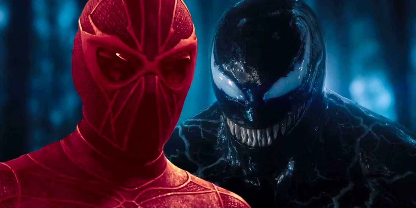 Split image of Ezekiel Sims and Venom in the Sony Spider-Man Universe