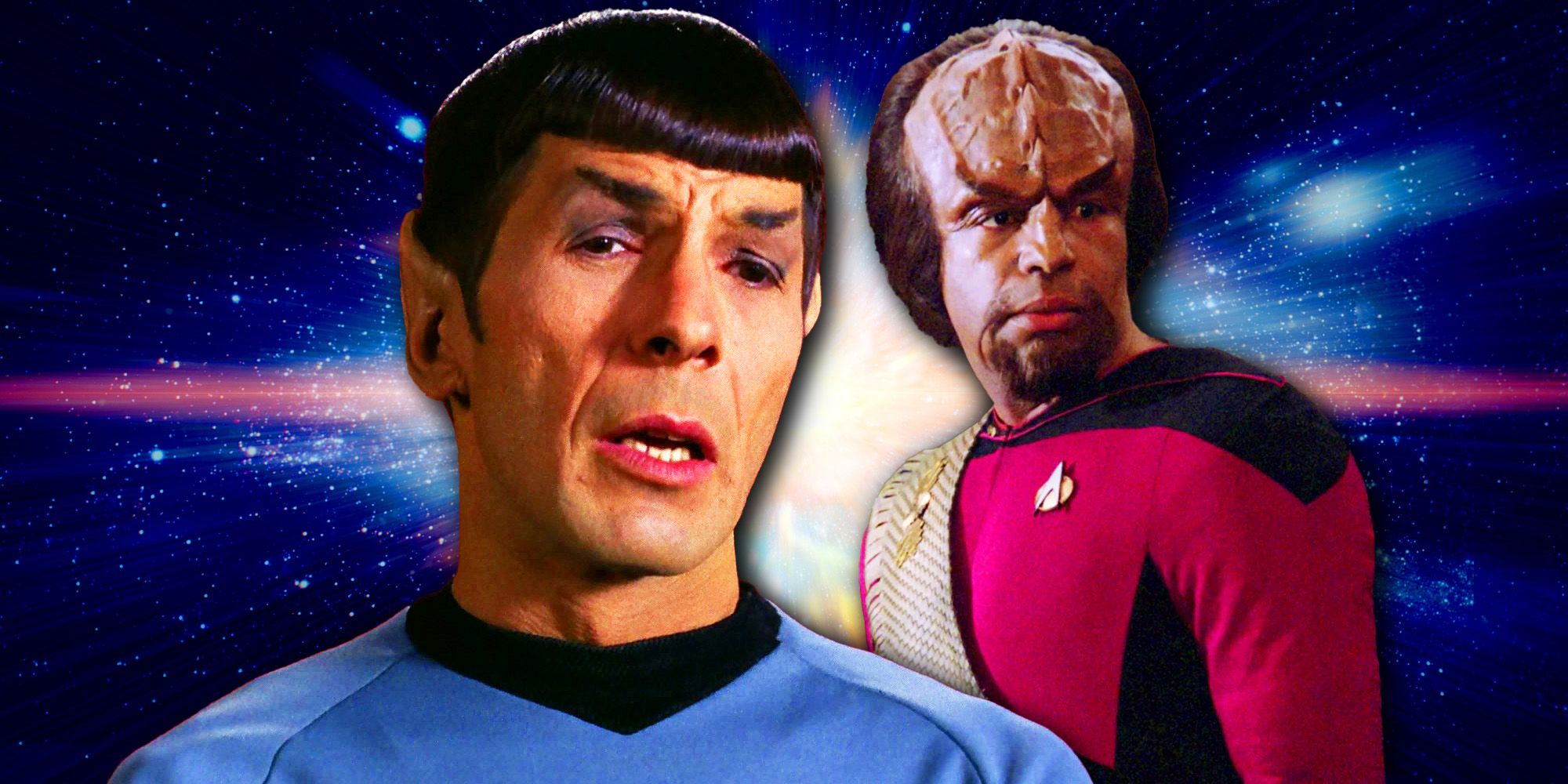Spock in 1960s Star Trek and Worf in Star Trek- Next Generation season 1