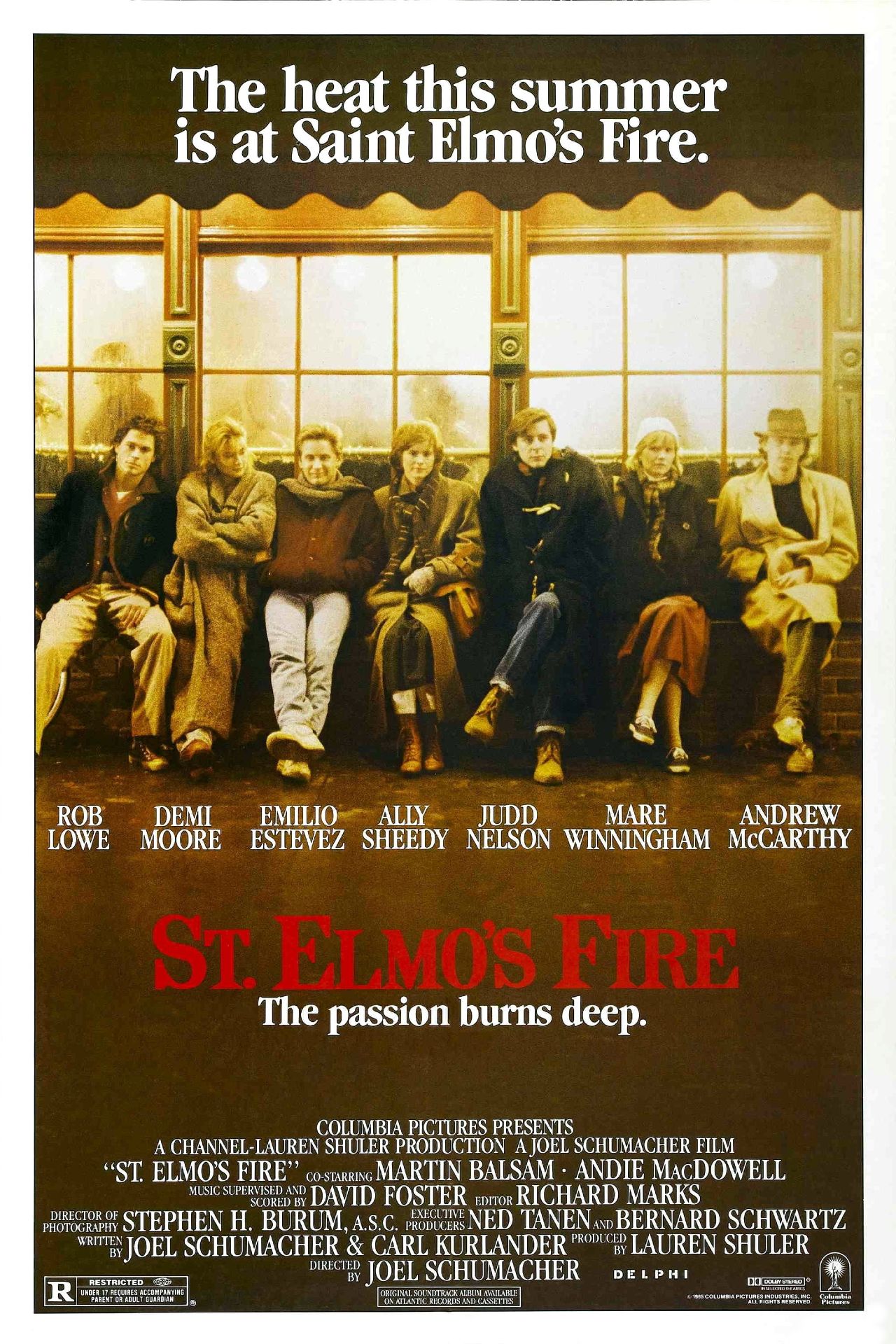 St Elmos Fire Movie Poster
