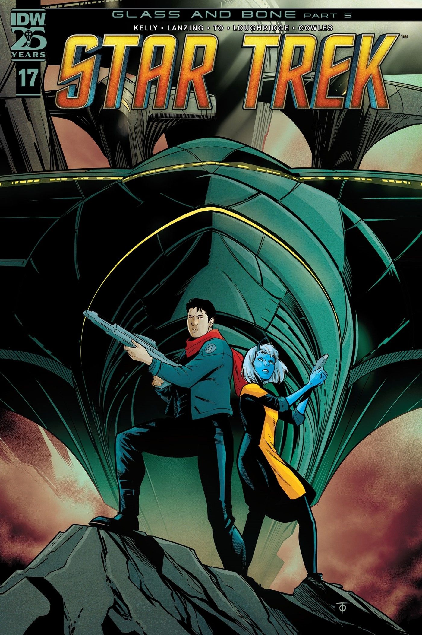 Capa de Star Trek 17, com Harry Kim e Ensign Sato.