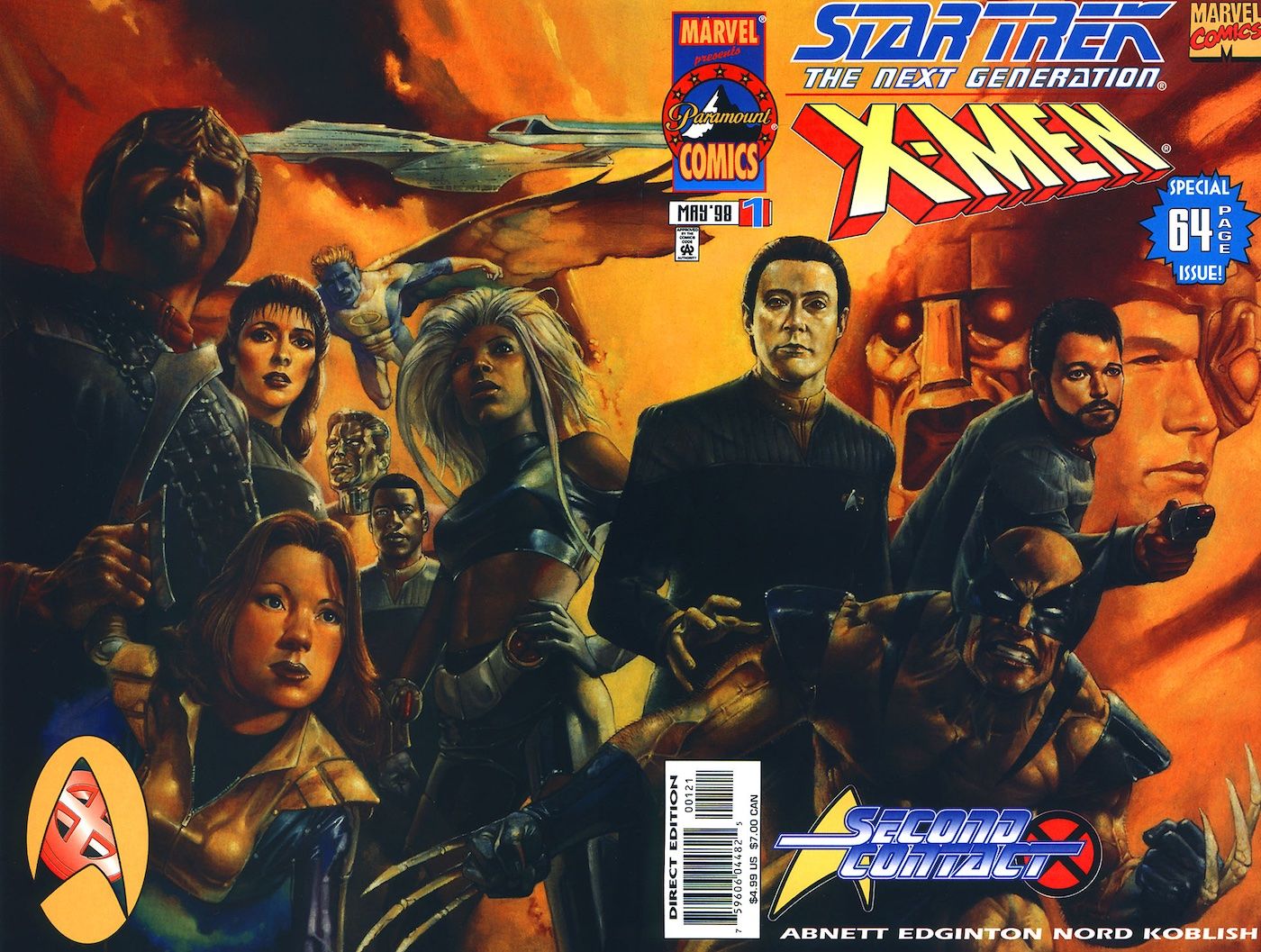 Copertina di Star Trek X-Men Second Contact