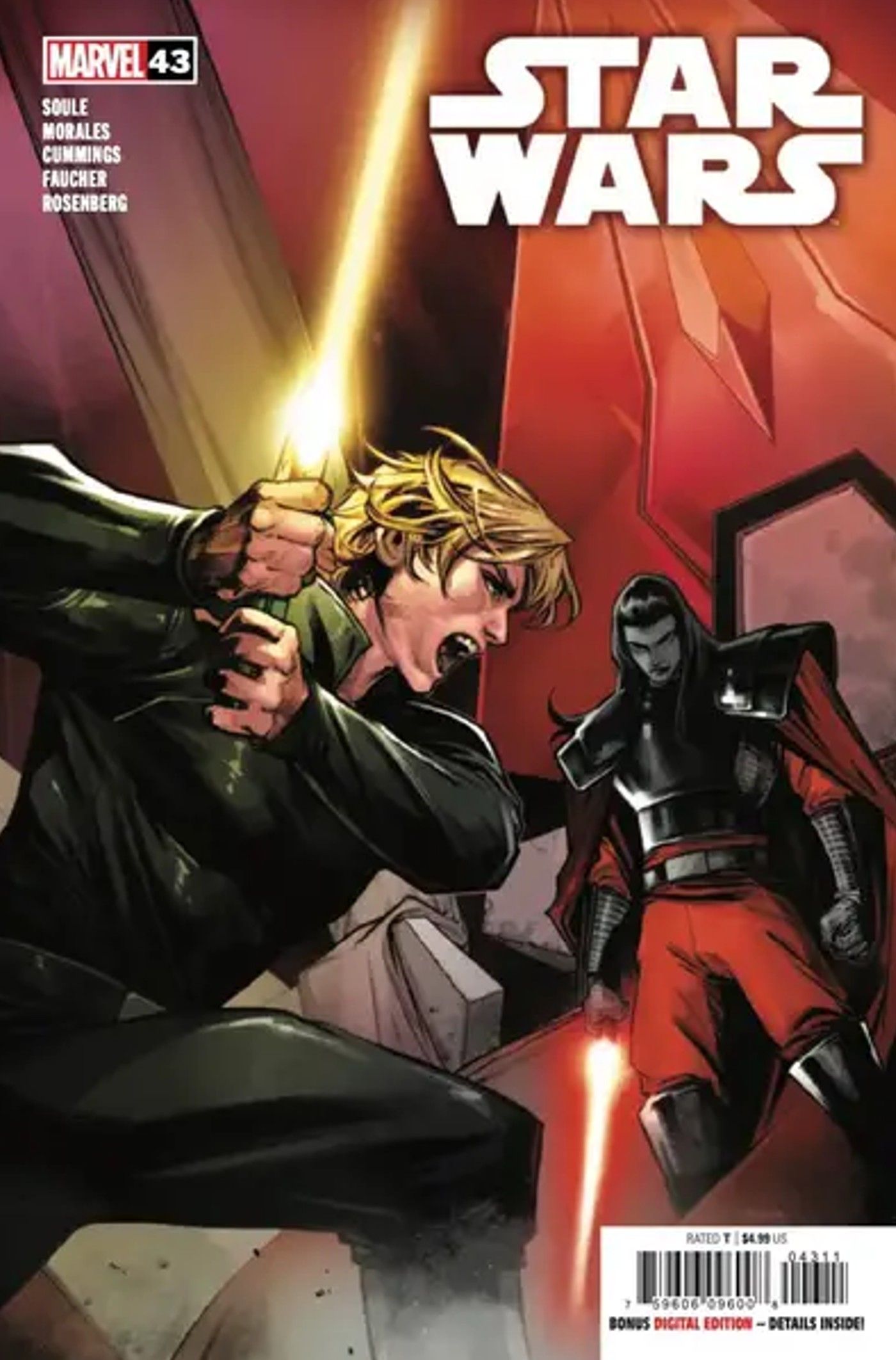 Capa de Star Wars 43 - Luke Skywalker ataca o misterioso novo Sith