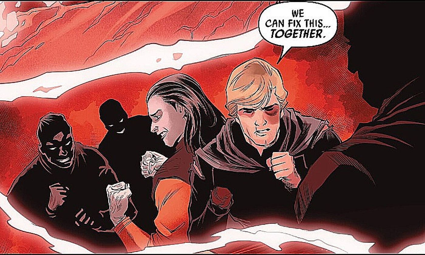 Star Wars #43, Luke diz aos Sith: “Podemos lutar contra isso juntos”.