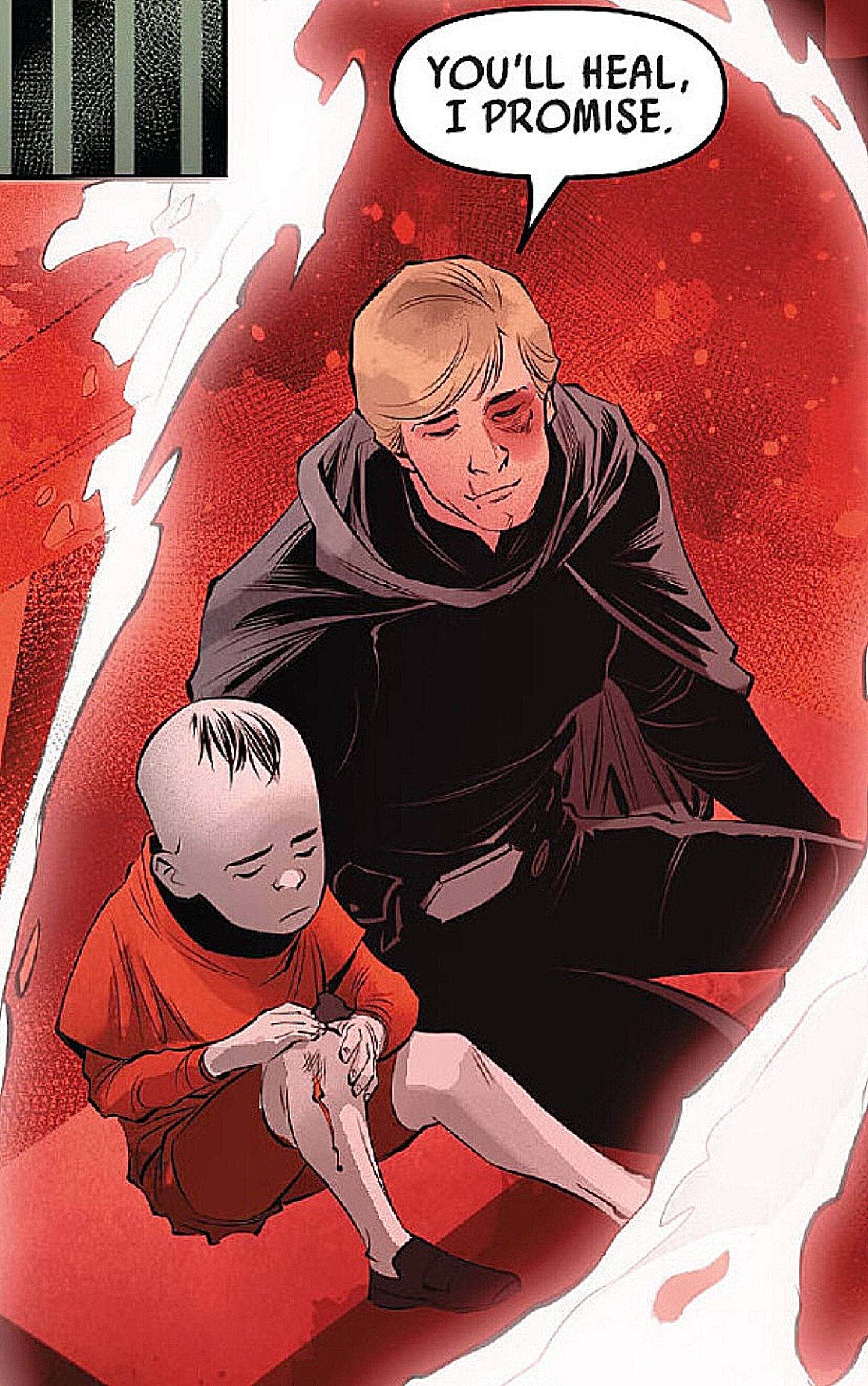 Star Wars #43, Luke diz ao eu adolescente do Sith, "você vai se curar, eu prometo"