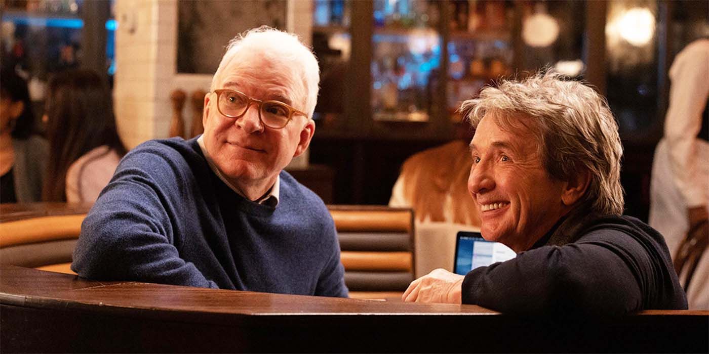 Steve Martin and Martin Short smiling in Only Murders in the Building 