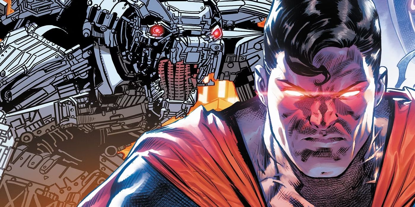 Superman and Mechagodzilla DC Featured
