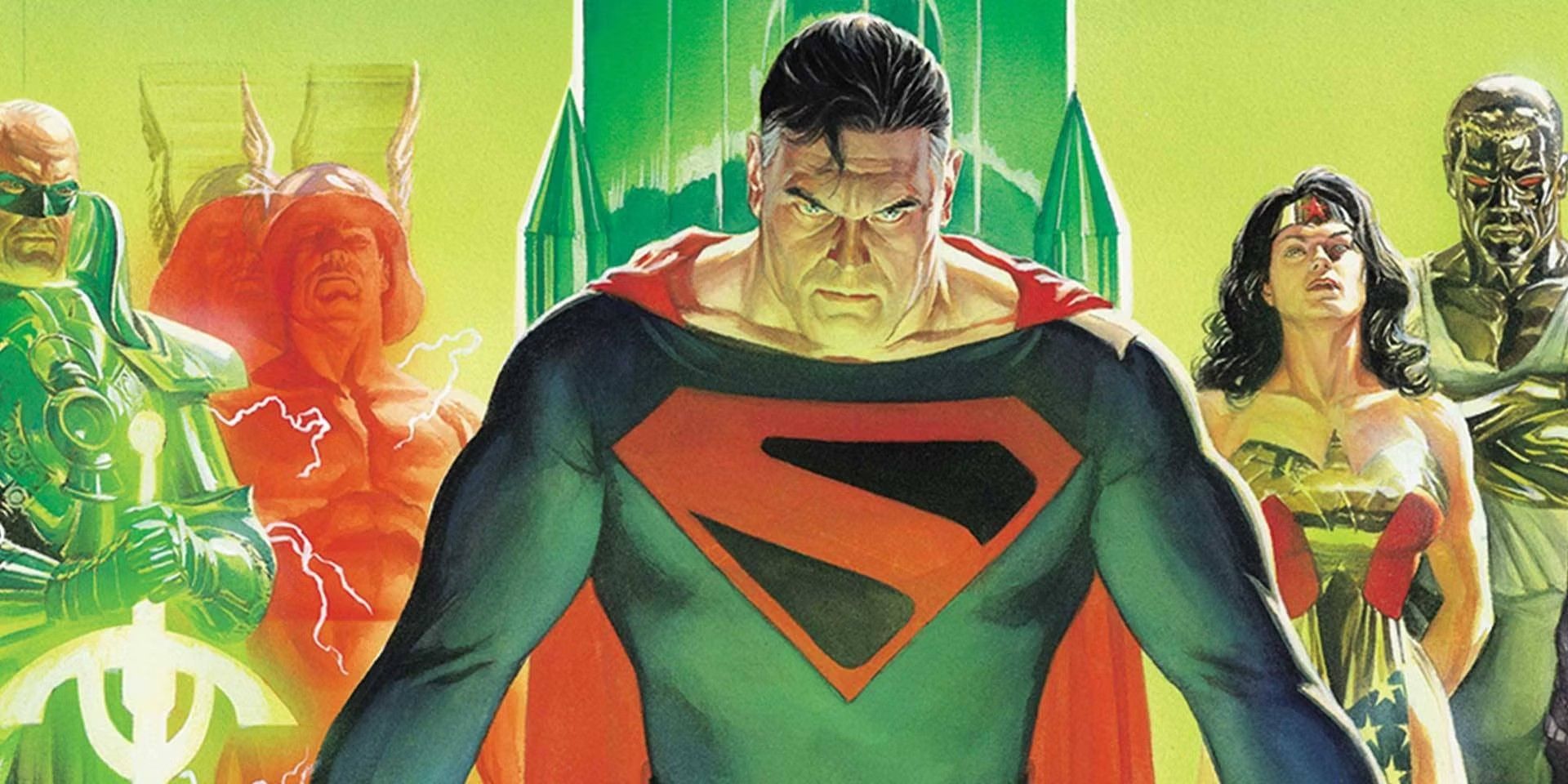 Superman parece irritado na arte de Kingdom Come da DC