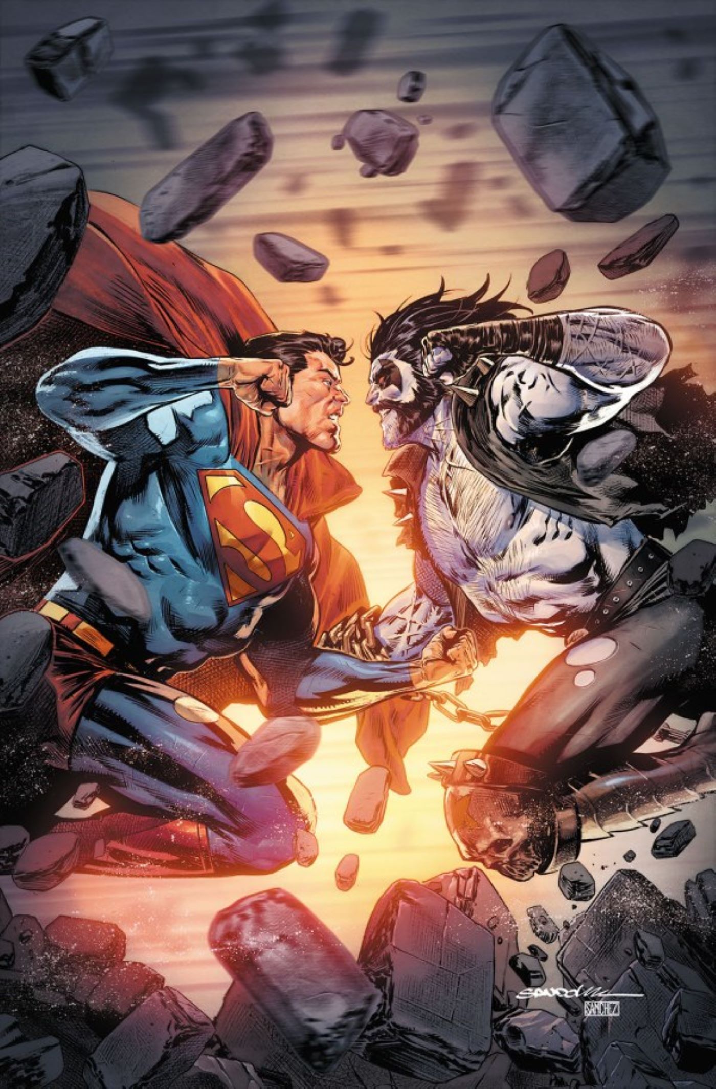 Superman vs. Lobo: Official Art Takes an Iconic DC Rivalry to the Next Level