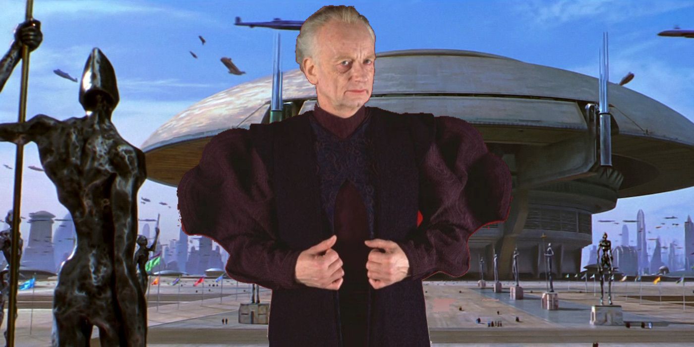 Supreme Chancellor Palpatine and Coruscant in Star Wars.