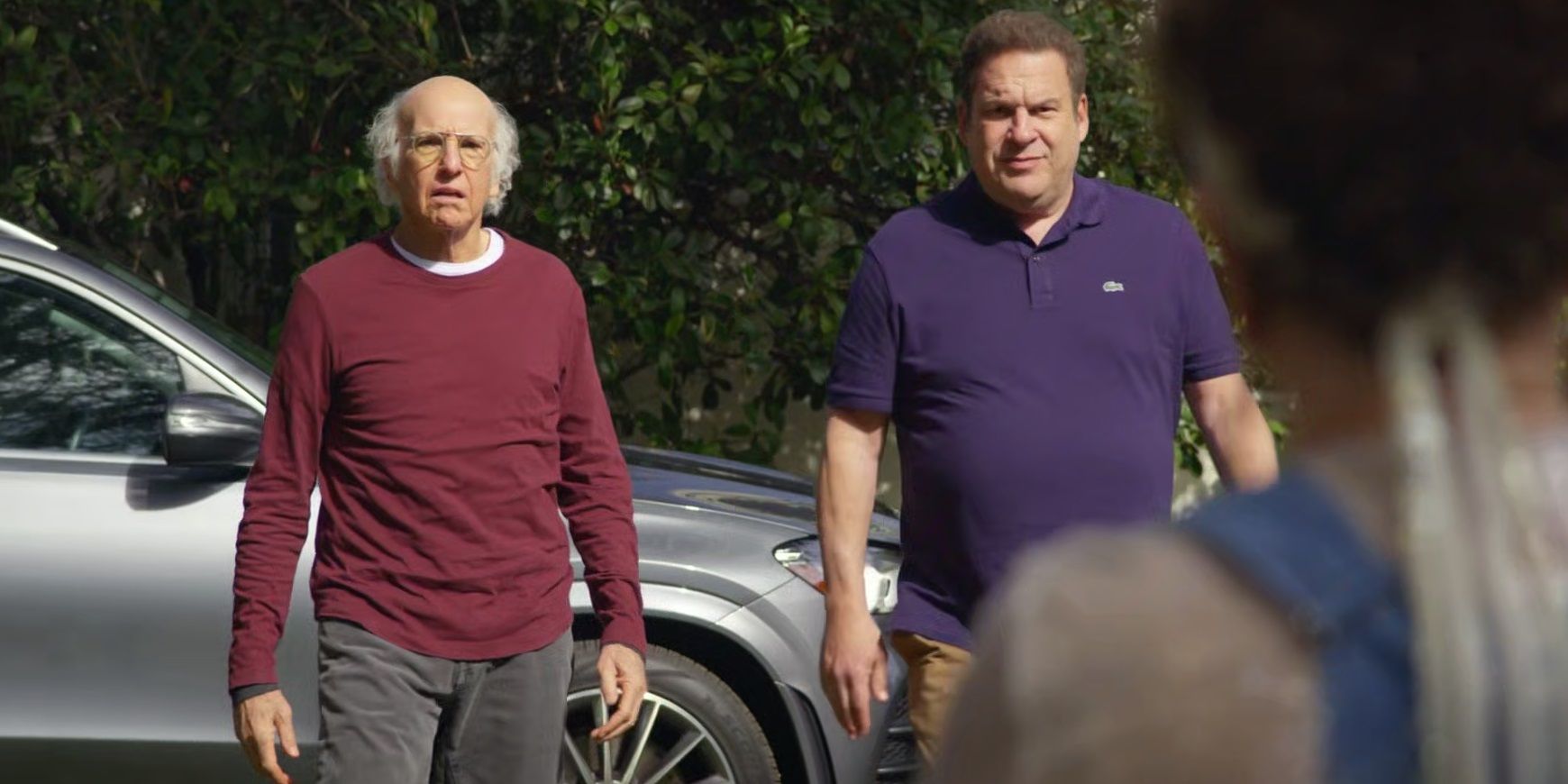 Susie confronts Larry and Jeff in Curb Your Enthusiasm