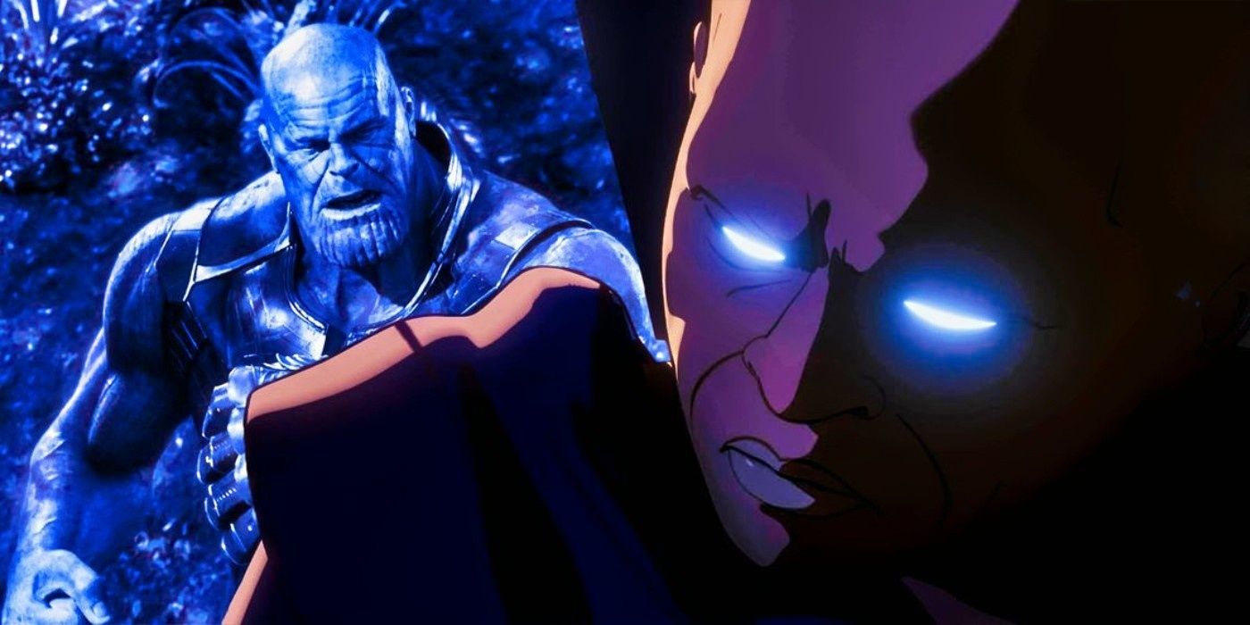 Thanos and the Watcher from the MCU.