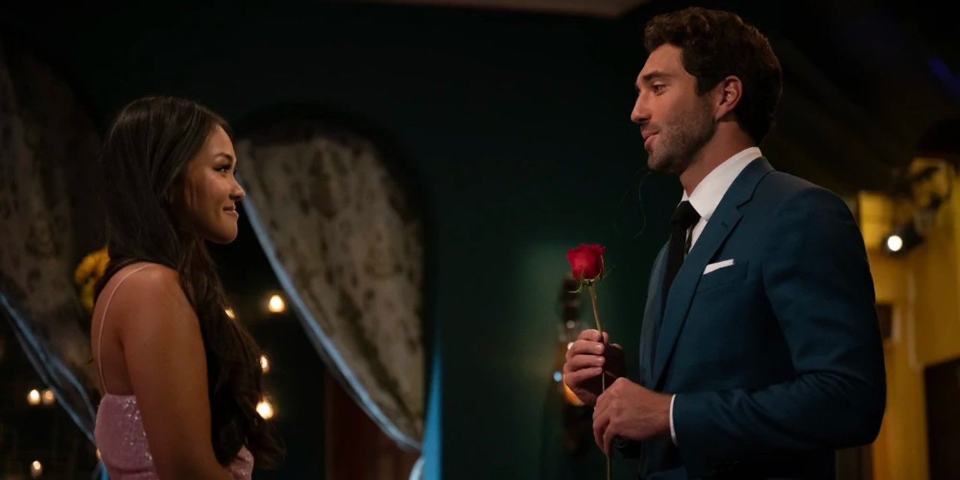 The Bachelor Season 28 Contestant Jenn Tran Receiving A Rose From Joey Graziadei