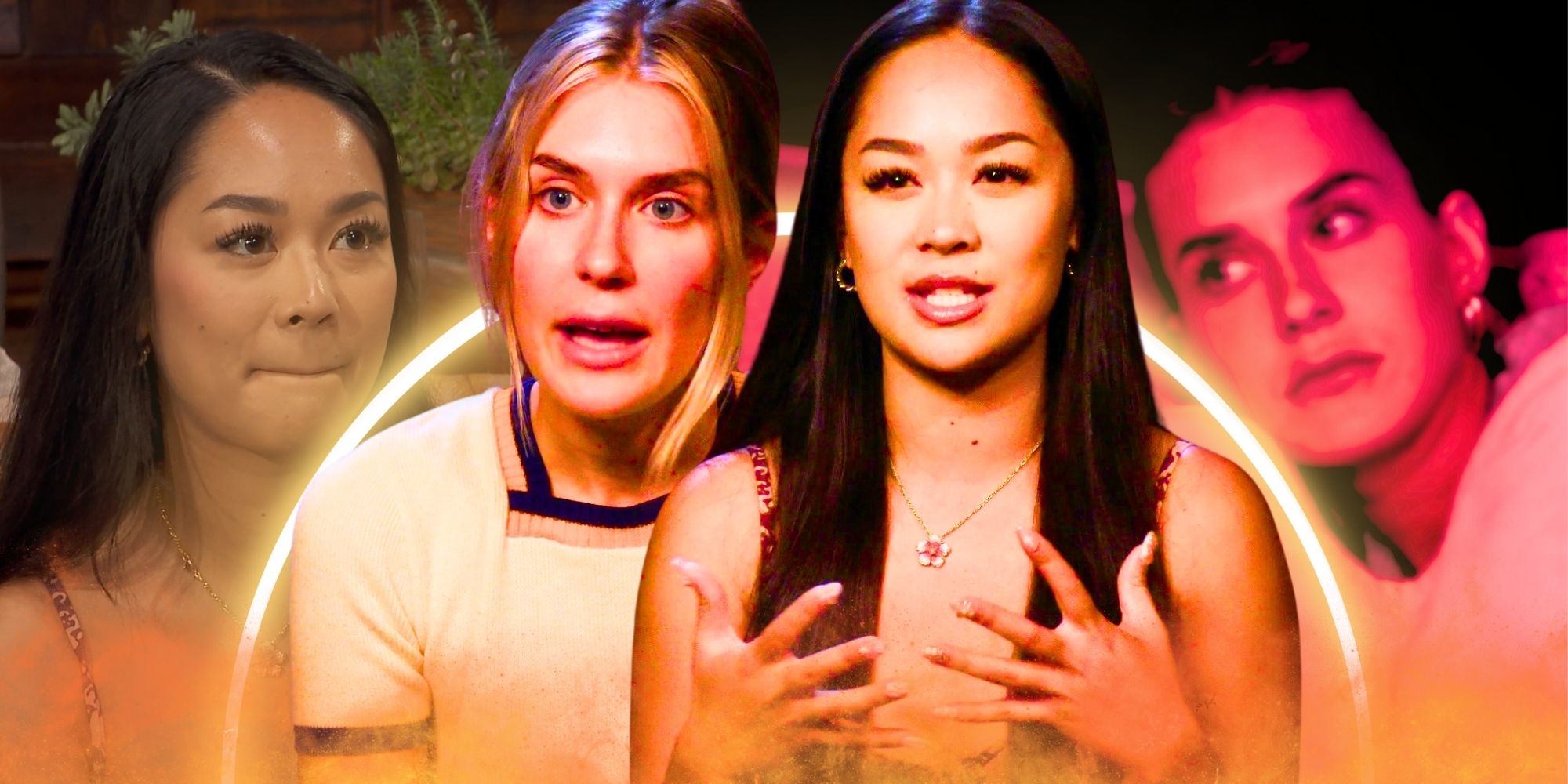 The Bachelor Lea and Sydney looking upset