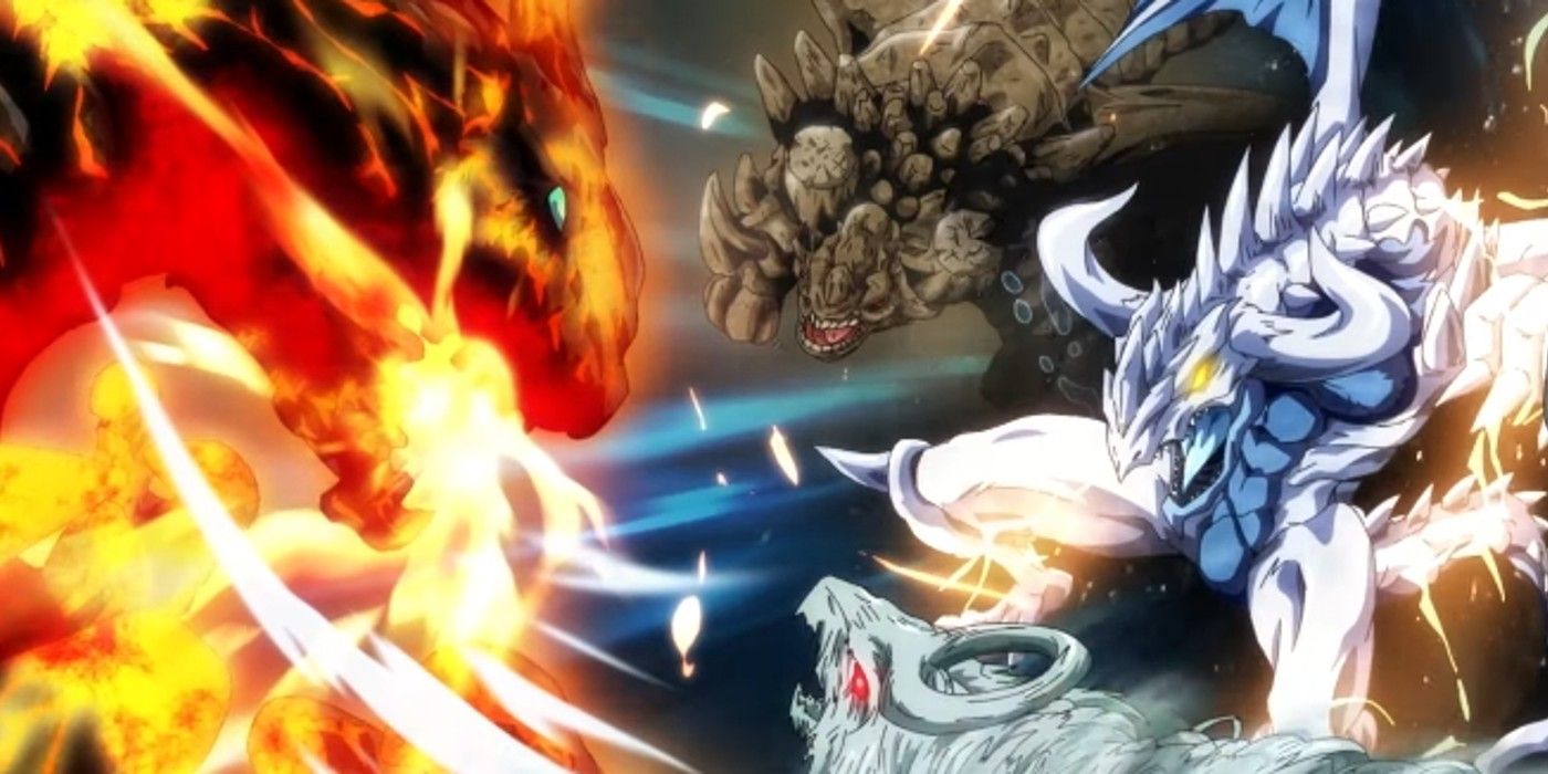 The Dragon Rulers Fight in Yugioh