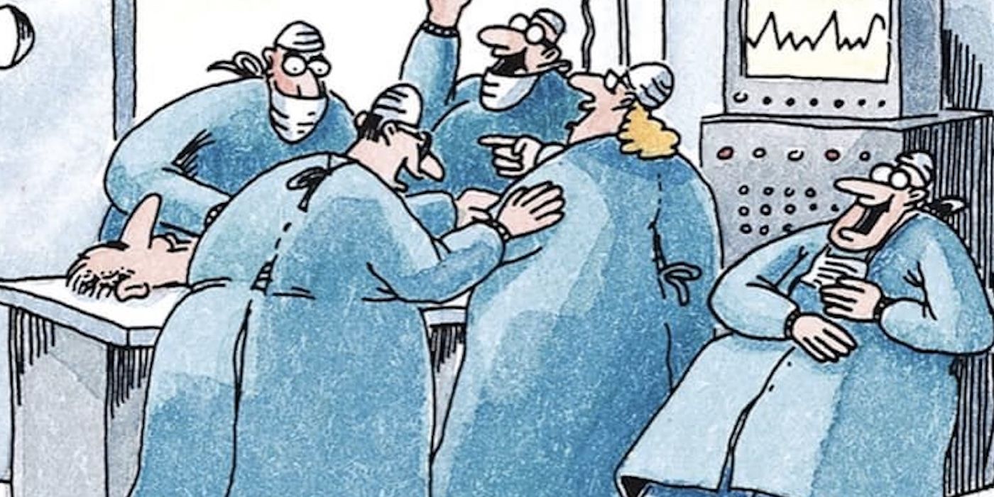 The Far Side Doctors Laughing Featured