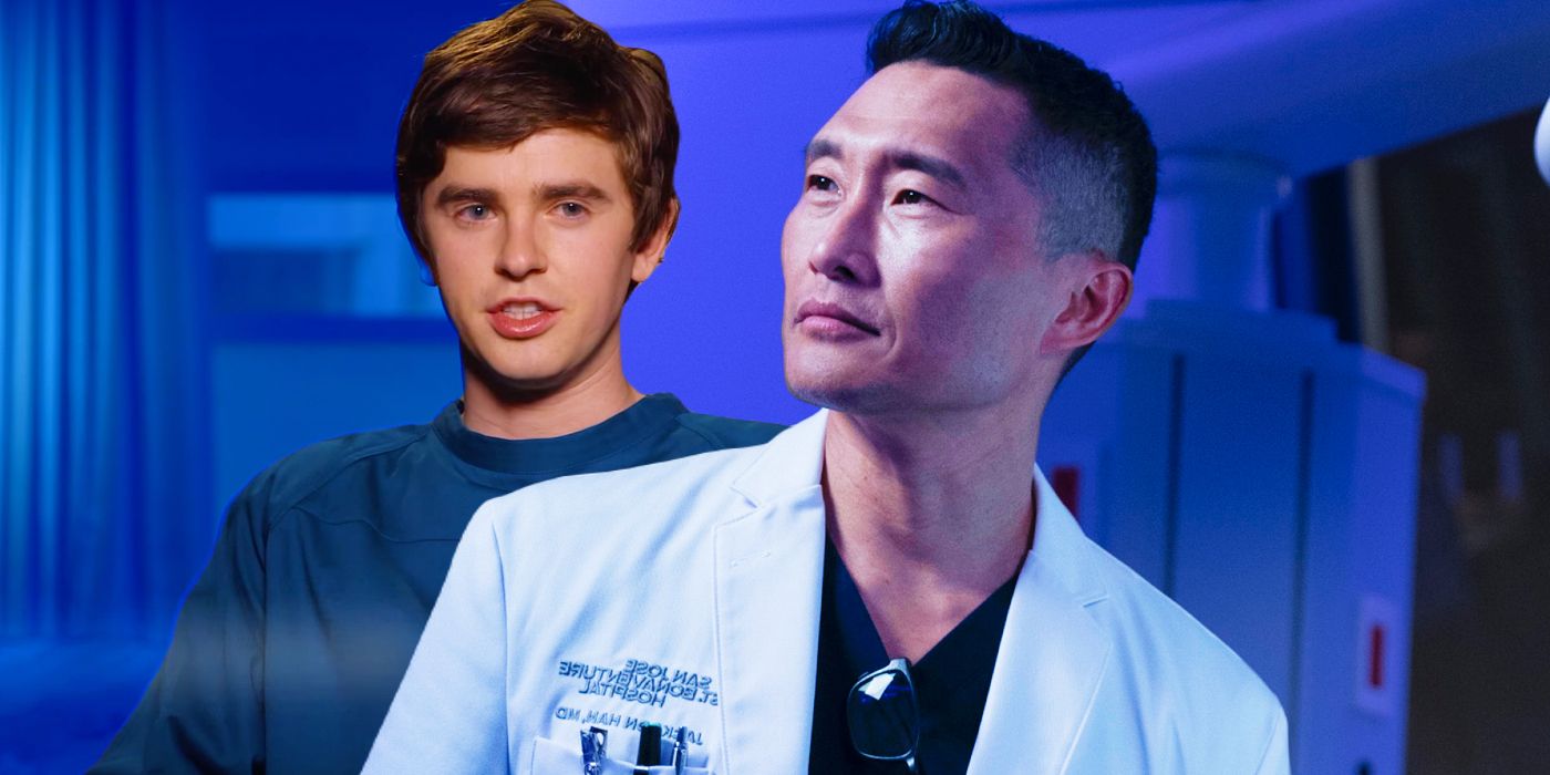 Doctor Kim looking up to Shaun in The Good Doctor