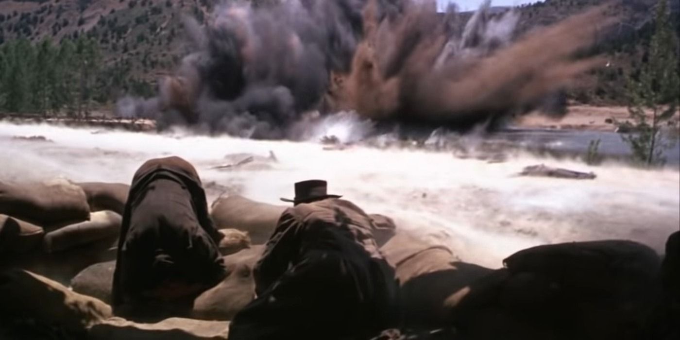 The Good The Bad and The Ugly the bridge explosion scene