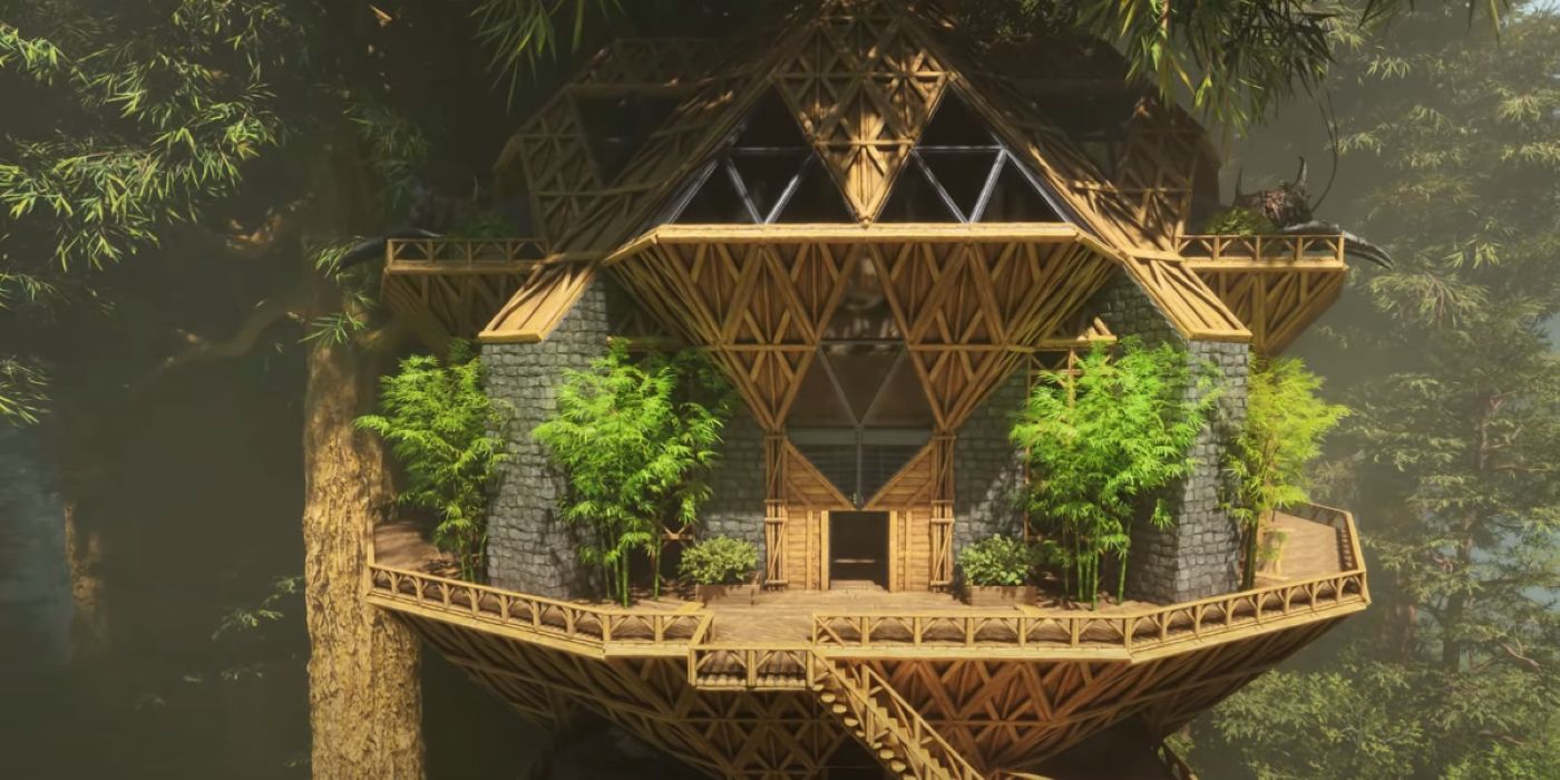 The Handyman builds' Treehouse in Ark: Survival Ascended.